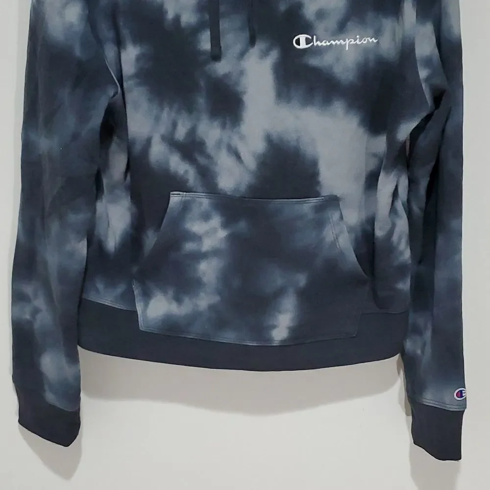 𝅺champion medium blue and grey hoodie - Picture 3 of 7